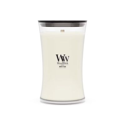 2. Świeca duża WHITE TEAK WOODWICK
