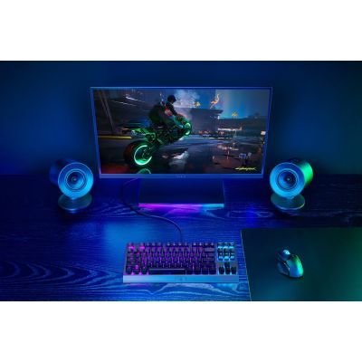 4. Razer Nommo V2 X Pełny zasięg Czarny Przewodowy i Bezprzewodowy