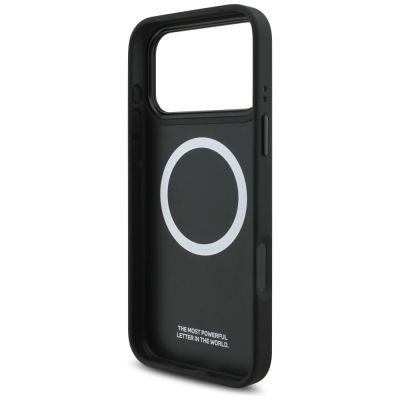 7. Etui BMW M Tricolor Metal Logo MagSafe do iPhone 17 Pro Max - czarne