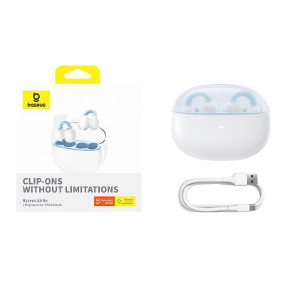 8. Słuchawki Baseus AirGo 1 Ring Open-Ear TWS (biały)