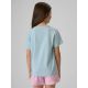2. T-shirt regular z nadrukiem dziewczęcy 4F 4FJRSS26TTSHF4418-33S