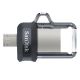 8. Pendrive SanDisk Ultra Dual Drive M3.0 SDDD3-032G-G46 (32GB; microUSB, USB 3.0; kolor szary)