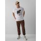 4. T-shirt regular z nadrukiem męski 4F 4FKAW26TTSHM4473-11S