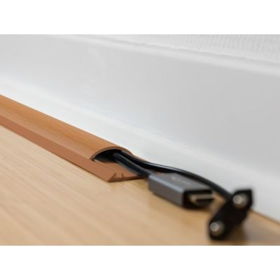 3. DeLOCK Samoprzylepna listwa kablowa 50 x 13 mm - długość 1 m, wygląd drewna