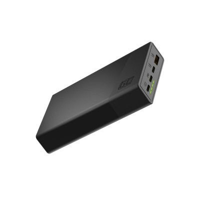 GREEN CELL POWERBANK POWERPLAY 20S CZARNY 20000MAH 22,5W 3X USB-C PD 1X USB-A