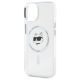 6. Etui Karl Lagerfeld IML Metal Choupette Head MagSafe na iPhone 15 - białe