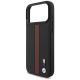 6. Etui BMW M Perforated Stripe Logo MagSafe na iPhone 17 Pro Max - czerwone