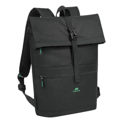 2. Rivacase Gremio plecak City backpack Czarny Poliester, Przetworzony politereftalan etylenu (rPET)