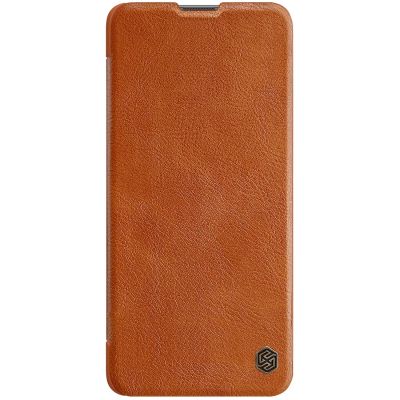2. Nillkin Qin Case etui do Xiaomi Redmi Note 11 Pro+ (China) / Redmi Note 11 Pro (China) / Mi11i HyperCharge osłona na aparat kabura pokrowiec obudowa z klapką brązowy