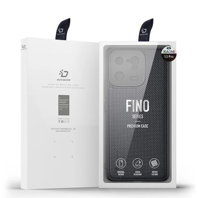 5. Dux Ducis Fino etui do Xiaomi 13 Pro pokrowiec z silikonową ramką szare