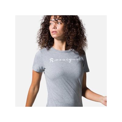 T-Shirt ROSSIGNOL W Logo Rossi Tee szary