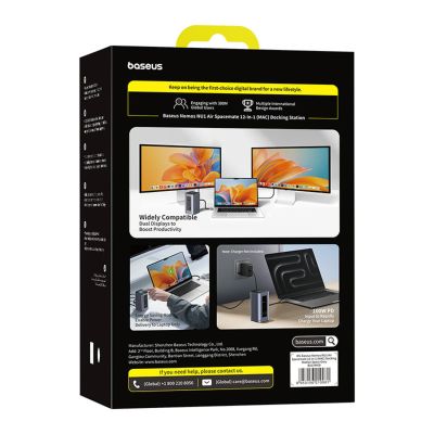 5. Stacja dokująca Baseus Nomos NU1 Air Spacemate 12w1 - szara