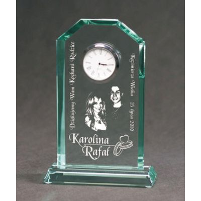 7. Trofeum szklane grawerowane z etui