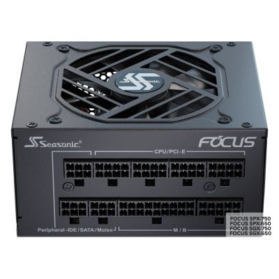 8. Moduł zasilacza Seasonic FOCUS SGX-750 (2021) 750 W 20+4 pin ATX SFX Czarny