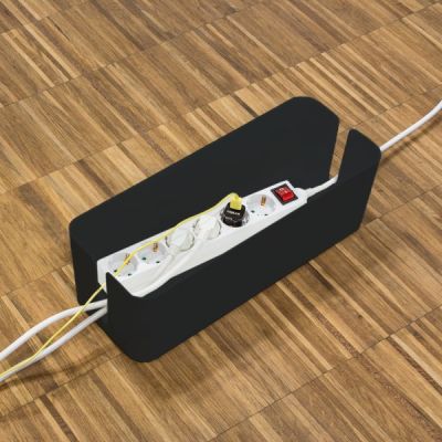 4. LogiLink KAB0077 organizator na kable Uniwersalne Skrzynka kablowa Czarny 3 szt.