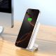 18. Powerbank Wozinsky WLWP-10KA0Y3WS 22,5W PD Qi2 10000 mAh, z podstawką, 1x USB-A, 1x USB-C - biały