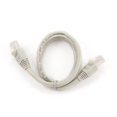 4. Patchcord GEMBIRD PP6U-0.5M (RJ45 - RJ45 ; 0,50m; UTP; kat. 6; kolor szary)