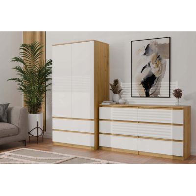 9. SZAFA MALWA SS-90 ARTISAN / BIEL KOMPLET