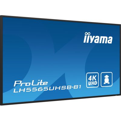 6. iiyama LH5565UHSB-B1 signage display Kiosk 138,7 cm (54.6") LED Wi-Fi 800 cd/m2 4K Ultra HD Czarny Procesor wbudowany Android 11 24/7