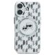 3. Etui Karl Lagerfeld IML Monogram Karl & Choupette Head MagSafe na iPhone 16 - przezroczyste