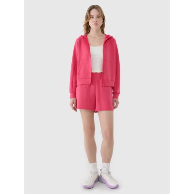 3. Bluza damska dresowa rozpinana z modalem 4F 4FWSS25TSWSF1577-54S