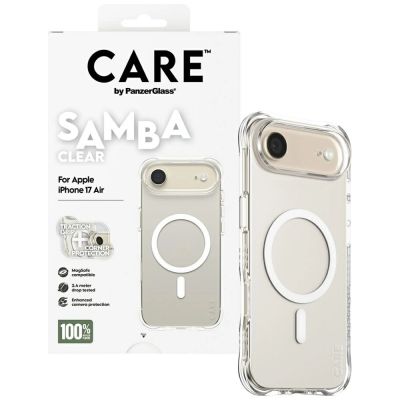4. Etui CARE by PanzerGlass Fashionable Samba w. White MagSafe na iPhone Air - przezroczyste