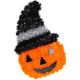 4. FIGURKA DEKORACYJNA DYNIA 35CM HALLOWEEN BIAŁY PASEK
