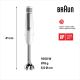 7. Braun MultiQuick 7 MQ7035IWH 0,6 l Blender immersyjny 1000 W Stal nierdzewna, Biały