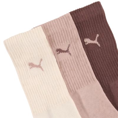 2. Skarpety Puma Crew 3 pary brązowe, różowe, beżowe 880355 39