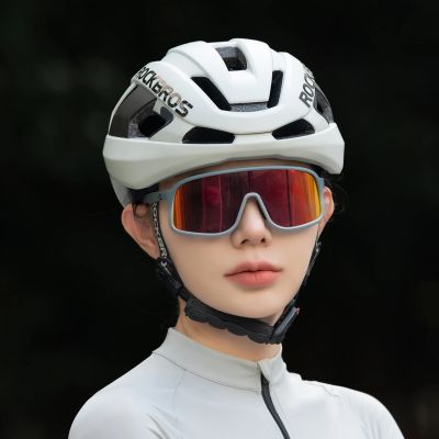 3. Kask rowerowy Rockbros LK-15 z włókna węglowego 58-62 cm - jasnoszary