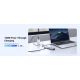 10. Ugreen Wielofunkcyjny HUB 5w1 USB-C  - HDMI 1.4 / 3 x USB-A / USB-C PD 100W CM511 - szary