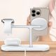 8. Ładowarka bezprzewodowa Tech-Protect QI15W-A45 3w1 z MagSafe do urządzeń Apple - biała