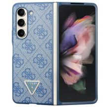 Etui Guess 4G Triangle Strass na Samsung Galaxy Z Fold 5 - niebieskie