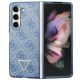 Etui Guess 4G Triangle Strass na Samsung Galaxy Z Fold 5 - niebieskie