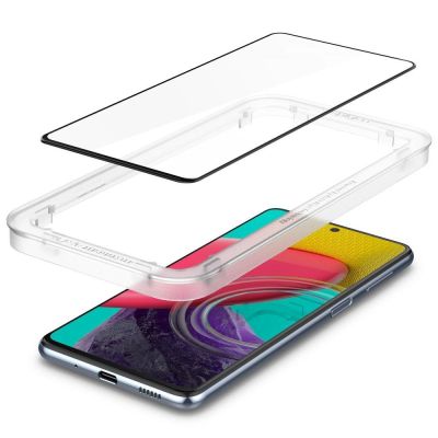 6. Szkło hartowane Spigen ALM Glass FC na Samsung Galaxy M53 5G - czarne