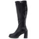 3. Kozaki damskie na obcasie czarne Potocki SZ12861