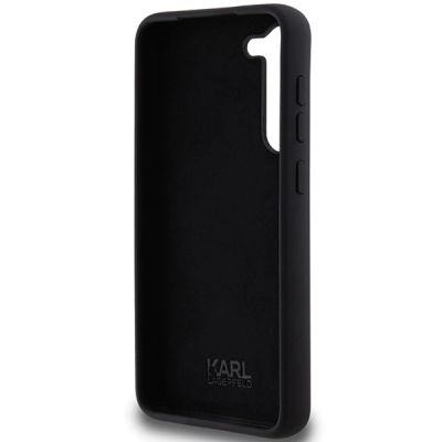 7. Etui Karl Lagerfeld Silicone Choupette Metal Pin na Samsung Galaxy S23+ - czarne