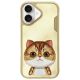 Etui Nimmy Big Eyed Pet 2.0 Cat na iPhone 16 - zielone