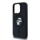 6. Etui Karl Lagerfeld Silicone Karl&Choupette MagSafe na iPhone 15 Pro - czarne