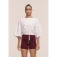 Koszulka damska CASALL Heavy Cotton Crop Tee kolor biały