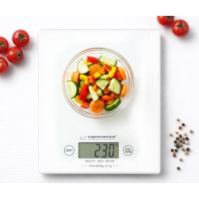 6. Waga kuchenna Esperanza Lemon EKS002W (kolor biały)