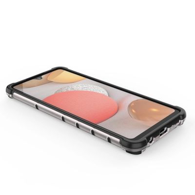 13. Honeycomb etui pancerny pokrowiec z żelową ramką Samsung Galaxy A42 5G zielony