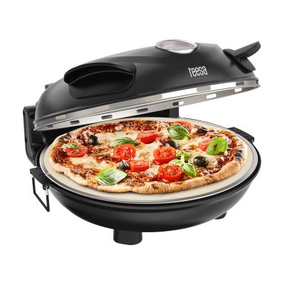 4. Piec do pizzy TEESA SUPREME, 1200W, 32cm, okienko, wyjmowany kamień