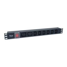 Equip 333316 rozdzielacz zasilania PDU 8 x gniazdo sieciowe 1U Czarny
