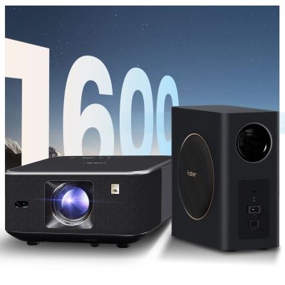 32. Projektor multimedialny Yaber K3 Pro LCD FullHD 1080p z głośnikami JBL i subwooferem - czarny