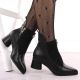 12. Botki na obcasie D&A S.Barski Premium Collection W OLI232A czarne
