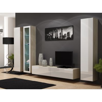 6. Witryna VIGO pełna'180' 180/40/30 sonoma/biały poł