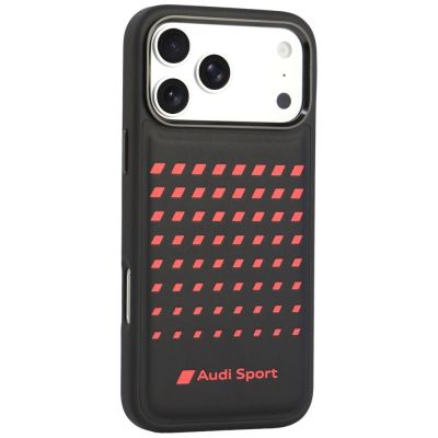 2. Etui Audi Sport Synthetic Leather MagSafe na iPhone 18 Pro Max / 17 Pro Max - czarne
