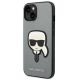 2. Etui Karl Lagerfeld Saffiano Karl's Head Patch na iPhone 14 - srebrne
