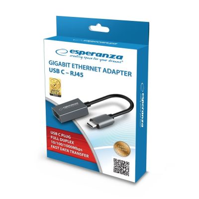 4. ESPERANZA GIGABIT ETHERNET 1000 MBPS ADAPTER USB C-RJ45 ENA102